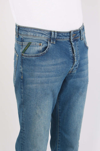 Denim Tapered Fit Denim Medio - 8