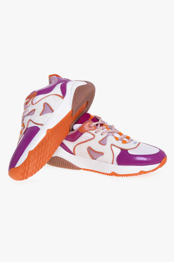 Sneaker H597 in vernice e mesh - 4