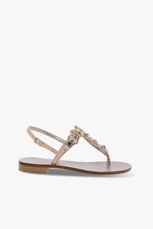 Sandalo basso - carne e lilla Donna Sandalo basso