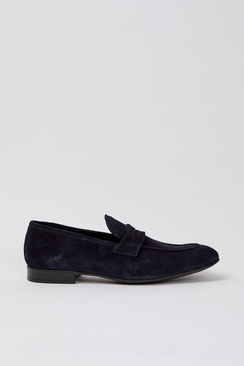 Mocassino Blu Uomo