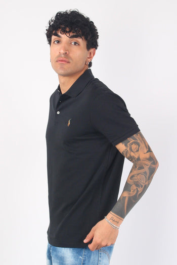 Polo Cotone Manica Corta Black - 5