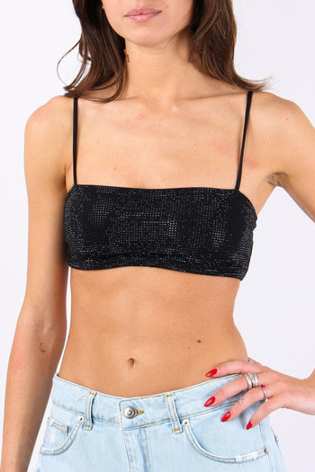 Costume Top Strass Nero - 3