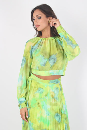 Casacca Corta Fantasia Green Shaded - 2