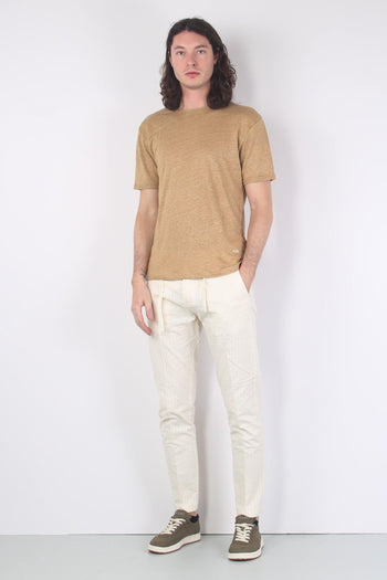 T-shirt Lino Camel - 3