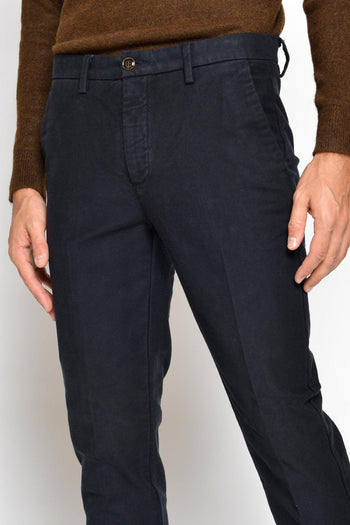 Chinos Regular Fustagno Blu Uomo - 4