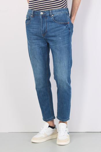 Denim Carrot Micro Rotture Jeans - 2