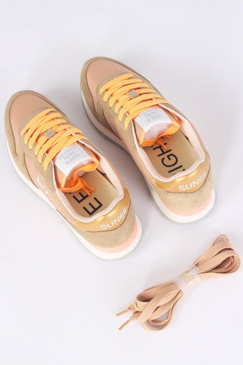 Sneaker Ally Solid Nylon Beige - 6