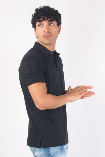 Polo Cotone Manica Corta Black - 4