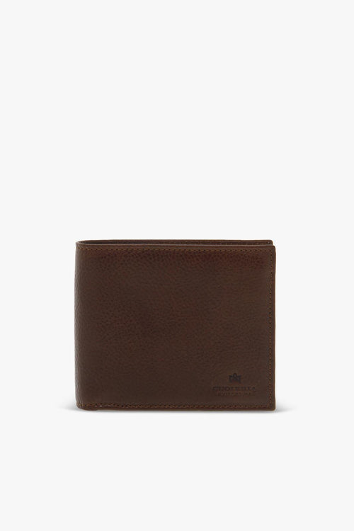 Portafoglio COMPLETO RIDOTTO in pelle cuoio Uomo Portafoglio