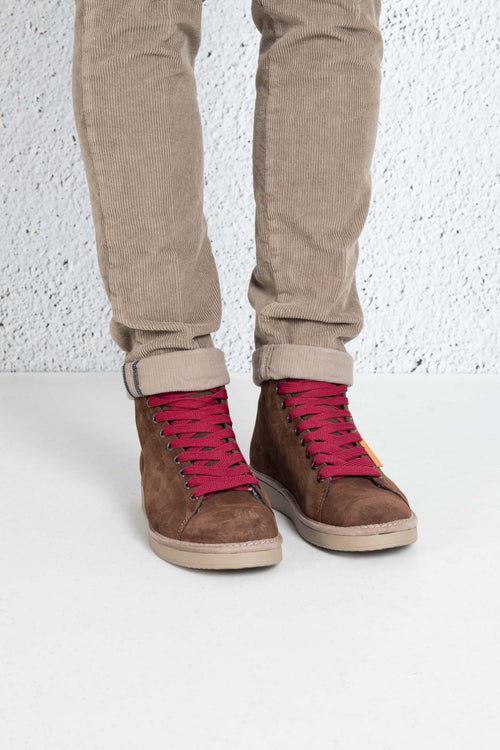 Scarpa Ankle Boot Suede Rosso Uomo - 2