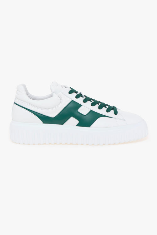 Sneaker H-stripes in pelle