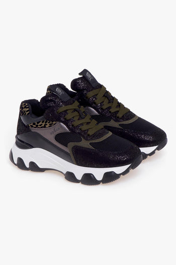 Sneaker Hyperactive in pelle e tessuto - 2