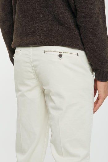 Pantalone chinos tricotina panna 233199-128 - 5