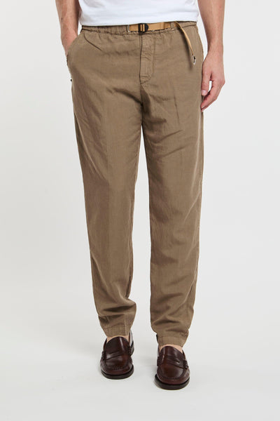 Pantalone joggers in misto lino