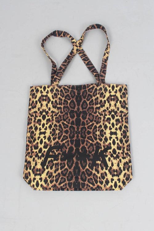 Borsa Mare Canvas Fantasia Animalier