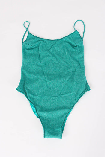 Costume Intero Lurex Turchese - 3