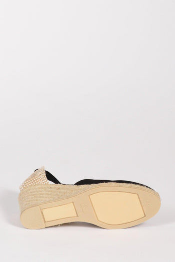 Espadrillas Zeppa Nero/beige Donna - 5