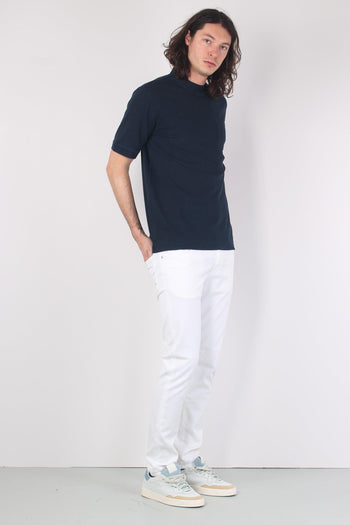 T-shirt Piquet Taschino Blu Navy - 2