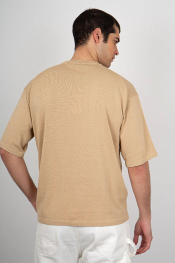 Maglia Boxy Cotone Sabbia - 4