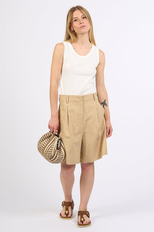 Weekend Shorts ECUBA Beige Donna