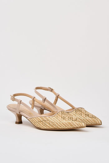 Slingback Beige+nude Donna - 2
