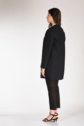 Cappotto Scuba Nero Donna - 5