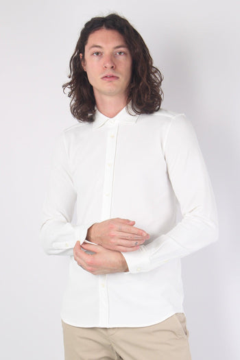 Camicia Piquet Leggera Latte - 2