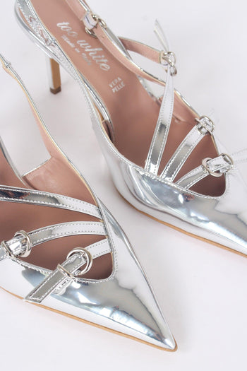 Sandalo Tacco Multifibbia Vern Argento - 9