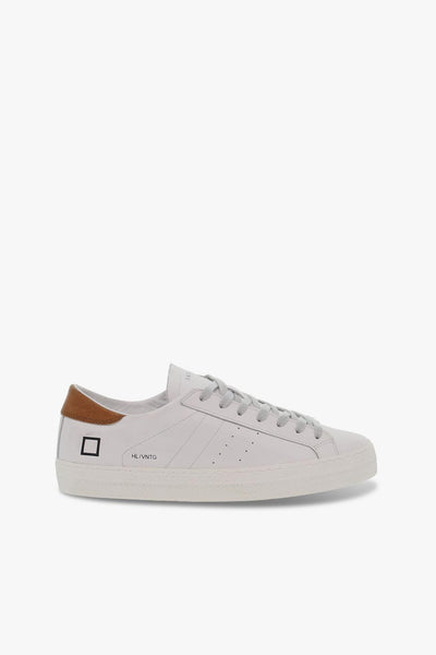 Sneakers HILL LOW VINTAGE CALF in pelle bianco e cuoio