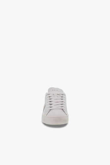 Sneakers HILL LOW CALF in pelle e camoscio bianco e nero - 4