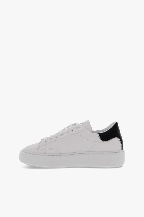 Sneakers SFERA CALF in pelle bianco e nero - 2