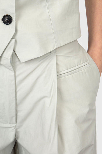 Pantalone Banana in Cotone Ghiaccio - 4