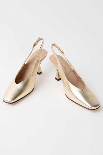 Slingback Lam Platino Donna - 6