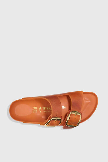 Arizona Big Buckle Pelle Oliata Arancio Donna - 3