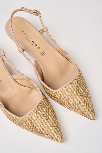 Slingback Beige+nude Donna - 3