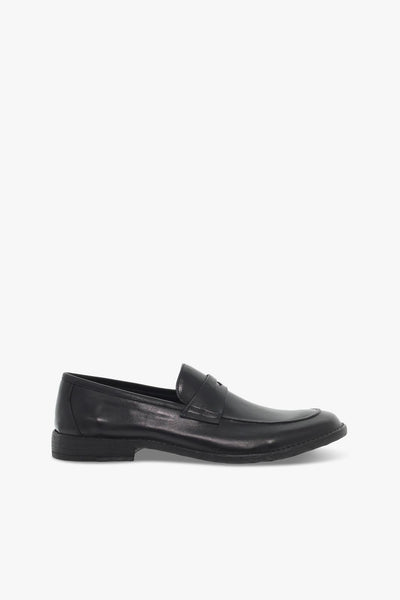 Mocassino STILE INGLESE in pelle nero