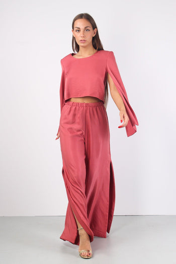 Blusa Spallone Manica Aperta Fard - 5