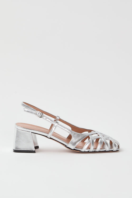 Slingback Argento Donna