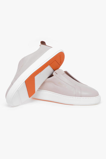 Sneaker slip-on in pelle martellata - 4