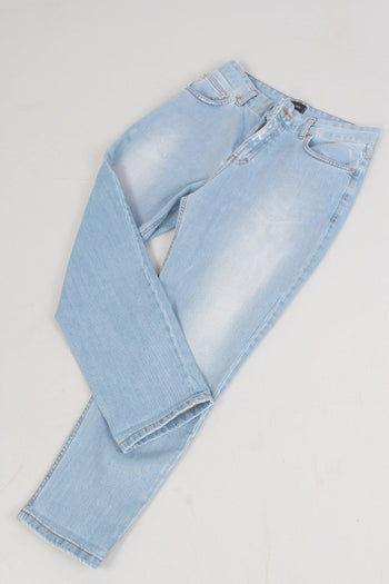 Jeans Spalmatura Argent0 Denim Chiaro - 8