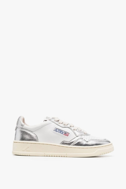 Scarpa Bianco Argento Donna Medalist Low