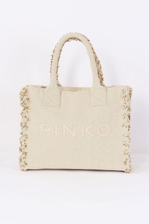 Shopping Canvas Beach Sabbia/gold