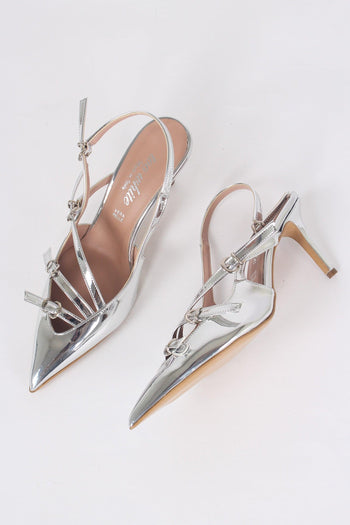 Sandalo Tacco Multifibbia Vern Argento - 4