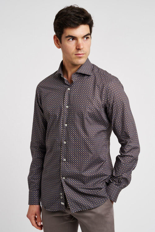 Camicia con motivo fantasia in cotone - 1