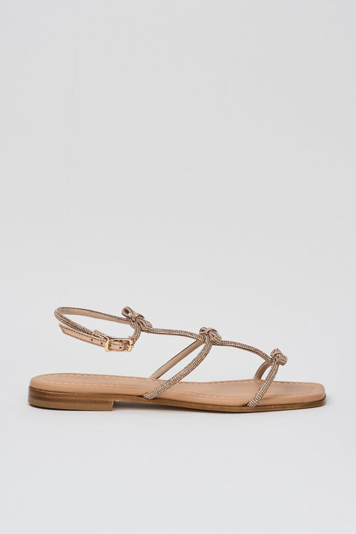 Sandalo Nude+rosa Donna