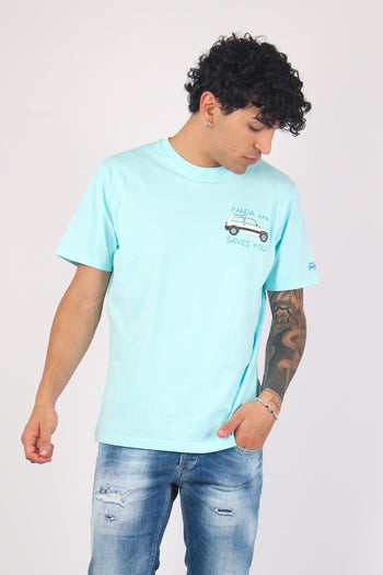 T-shirt Panda Save Azzurro - 2