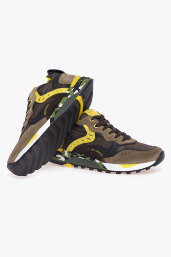 Sneaker Bholt in camoscio e tessuto - 4