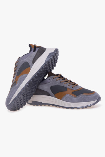 Sneaker Hyperlight in camoscio e tessuto - 4