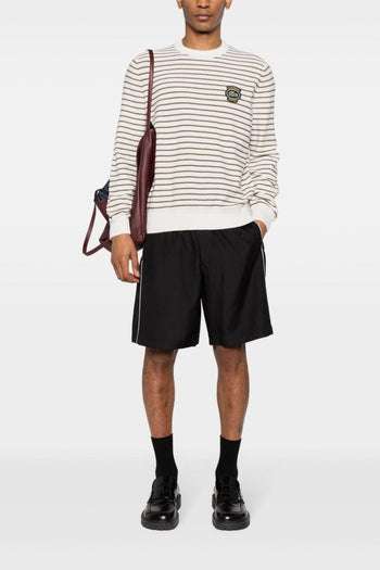 Maglia Righe Uomo Patch Logo Ricamato - 2