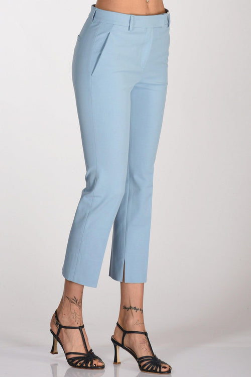 Slowear Pantalone Spaccco Azzurro Scuro Donna